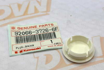 NOS Kawasaki OEM Pearl White Backrest Plug 1989-1992 JB650 92066-3726-6F
