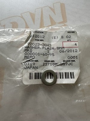 NOS OEM Kawasaki Plain Washer 8MM 1983-1992 JS550 JS440 92022-3043