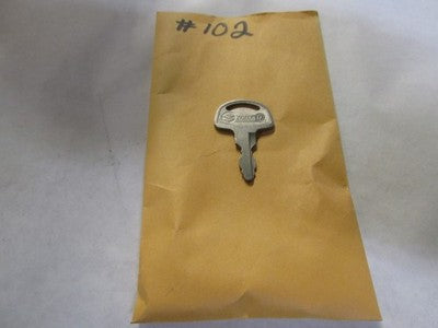 Vintage Suzuki  OEM Factory Pre Cut Motorcycle Key # 102