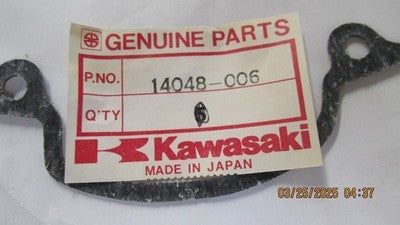 Kawasaki NOS NEW 14048-005 Carburetor Cover Gasket KD KE KS KX KD125 KE125 KS125