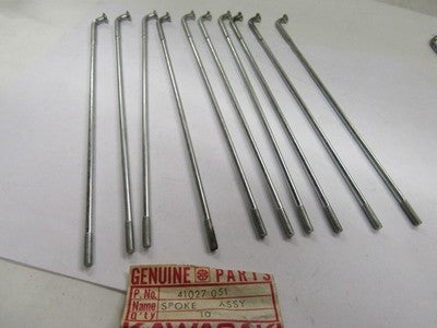 NOS Kawasaki Front Inner Spoke Assembly  (10) F11 F11M 1973-75 PART# 41027-051