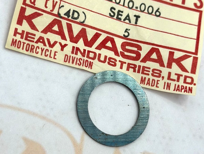Kawasaki NOS NEW 12010-006 Valve Spring Seat Washer KL KZ KLT KLX OM11