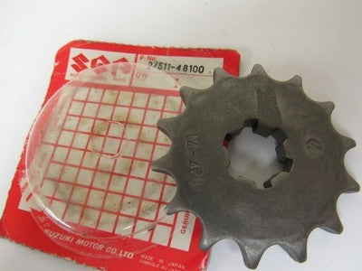 SUZUKII OEM FRONT SPROCKET - 14T - 1978-1981 DS100 TS100  27511-48100
