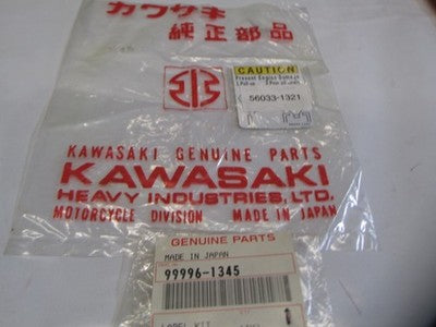 NOS Genuine Kawasaki Caution Emblem Kit 99996-1345 NEW OEM