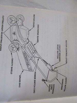 HONDA ELECTIC ROYARY MOWER OWNERS MANUAL  HR17EPA