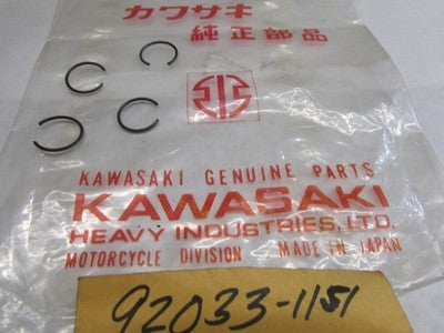Kawasaki Oem Zx636 Zx600 Lot Of 3 Ring Snaps 92033-1151