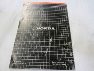 HONDA ENGINE OWNERS MANUAL FOR GX110 & GX140