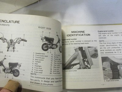 1977-78 YAMAHA LB80 LB80-2AE OWNERS MANUAL