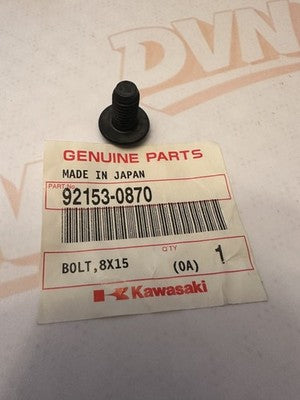 NOS Kawasaki 92153-0870 BOLT, 8X15 Prairie KVF700 Brute Force KVF750 K1027
