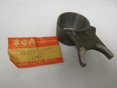 Suzuki TM125 nos shift fork #1  1973-75 25211-28001