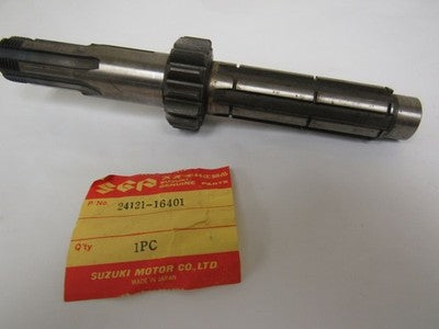 SUZUKI TS250 1970 NEW GENUINE COUNTER SHAFT 24121-16401
