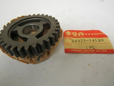 Suzuki RM100 RM125 nos 1st driven gear 1983 p.n. 24311-14120