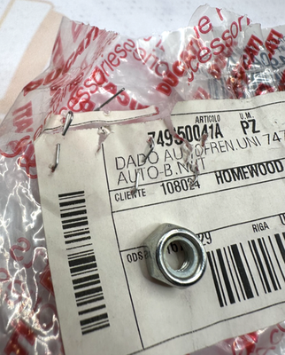 Ducati Nut NOS 74950041A  (L-8170)