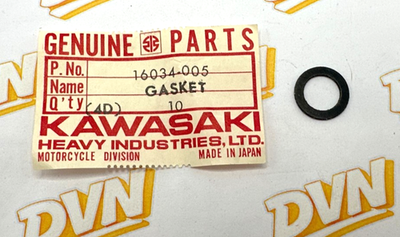 Kawasaki NOS NEW 16034-005 Banjo Bolt Gasket F5 F6 F7 F8 F9 KD KE KS F81M KD175