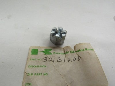 NOS OEM FACTORY KAWASAKI W1 W2 NUT CASTLE 12MM 321B1200