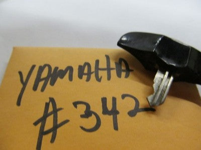 Vintage Yamaha OEM Factory Pre Cut Motorcycle Key # 342 black top