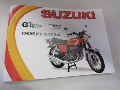 Suzuki GT380 1973 owner's manual  GT380K