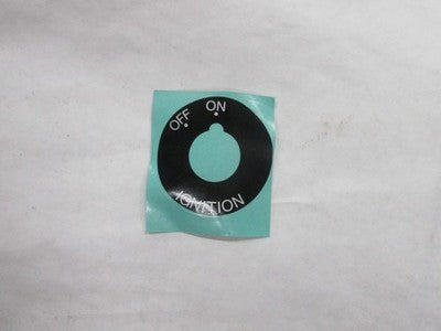 ignition button labelk (TECATE)   56030-1086