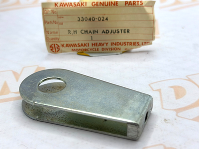 New OEM Kawasaki 33040-024 Left Hand Chain Adjuster NOS