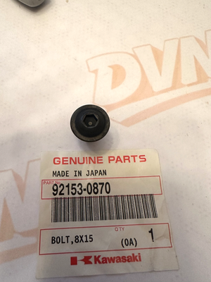 NOS Kawasaki 92153-0870 BOLT, 8X15 Prairie KVF700 Brute Force KVF750 K1027