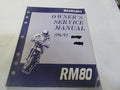 Suzuki  OEM  1996-97 RM80 Owners Service Manual Guide Book