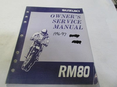 Suzuki  OEM  1996-97 RM80 Owners Service Manual Guide Book