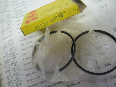 GENUINE Suzuki TC120 nos 2nd over piston ring set 1971 12140-07732