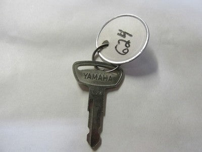Vintage Yamaha OEM Factory Pre Cut Motorcycle Key # 624