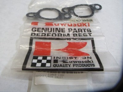 NOS GENUINE KAWASAKI 11060-1482 AIR INLET GASKET – FITS H1-500 & KH500 SOLD AS 2