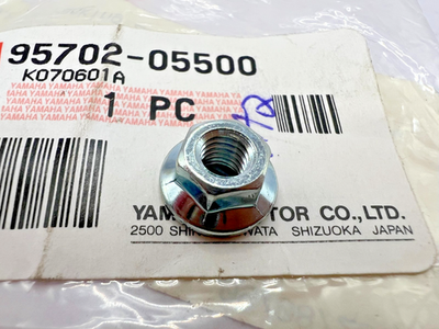 Yamaha NUT, FLANGE 95702-05500-00 OEM NEW