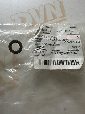 NOS OEM Kawasaki Plain Washer 8MM 1983-1992 JS550 JS440 92022-3043
