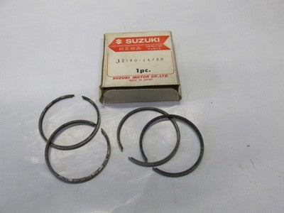 GENUINE NOS Suzuki T125 2nd over 1.0 size Piston Ring Set 1970 1971 12140-14720