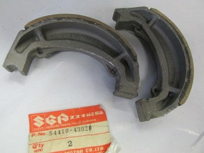 SUZUKI OR50 RM60 RM80 DR100 BRAKE SHOES OEM NOS 54410-43020