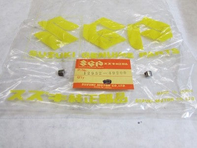 2 - NOS OEM Suzuki Cotter Valve 1980-2000 DR250 GS750 GS1100 12932-49200