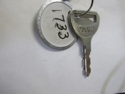 Vintage Yamaha OEM Factory Pre Cut Motorcycle Key # 1733