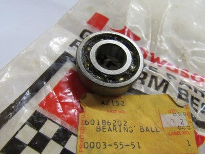 1 NEW Genuine Kawasaki Motorcycle ATV Factory BALL BEARING Part OEM 601B6202 NOS