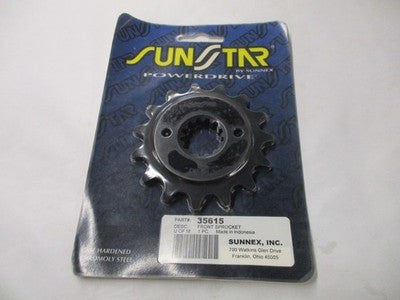 Sunstar 35615 15-Teeth 520 Chain Size Front Countershaft Sprocket