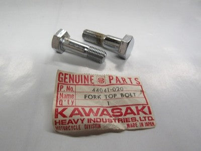 Kawasaki NOS NEW 44041-020 Fork Top Bolt G3 KH G3SS G3TR KH100 Bushmaster