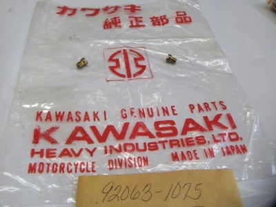 Kawasaki NOS  92063-1075 2nd Main Jet #130 EN EX KL KLF KLX KSF KVF   SOLD AS 2
