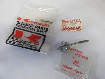74-79 KAWASAKI KS125 KS 125 DIPSTICK CLUTCH COVER FILLER PLUG 16115-020