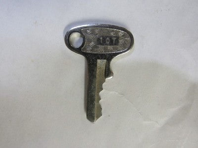 Vintage Yamaha OEM Factory Pre Cut Motorcycle Key # 107