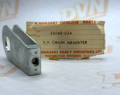 New OEM Kawasaki 33040-024 Left Hand Chain Adjuster NOS