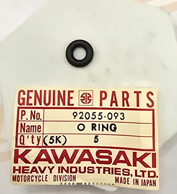 1 NOS 1976-1983 Genuine KZ750 LTD Twin Rubber O-Ring Seal KZ 750 OEM 92055-093