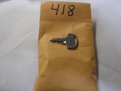 Vintage Suzuki  OEM Factory Pre Cut Motorcycle Key # 418