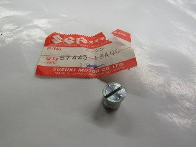 NOS OEM 1985 SUZUKI DR250 ADJUSTER SCREW RIGHT INDICATOR SWITCH 57443-13A00