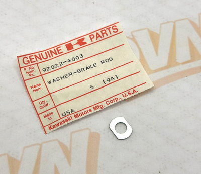 1 NEW Genuine KAWASAKI KLT KDX KX Factory Brake Rod Washer OEM 92022-4003 NOS