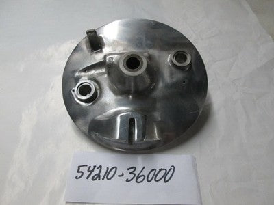 SUZUKI,GT185 1973  NOS FRONT, BRAKE PLATE, P N 54210-36000