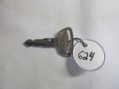 Vintage Yamaha OEM Factory Pre Cut Motorcycle Key # 624