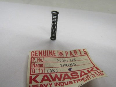 Kawasaki NOS NEW 92081-118 Spring F12MX KX KX450 KX400