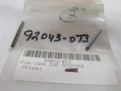 NOS KAWASAKI 1969-76 H1 S2 KH Mach IV Tank Cap Stopper Pin PART# 92043-073